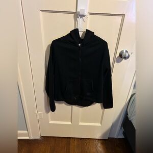 PINK Victoria Secret Small Black Hoodie Sweater Zip Up.